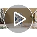 Blue Snowman Bathroom Accessories Set - Ceramic 4-Piece Christmas Decor