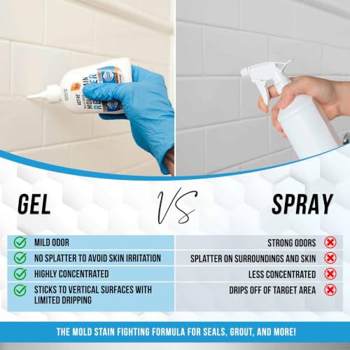 ACTIVE Mold Stain Remover Gel for Washing Machine Seal and Grout 7 oz