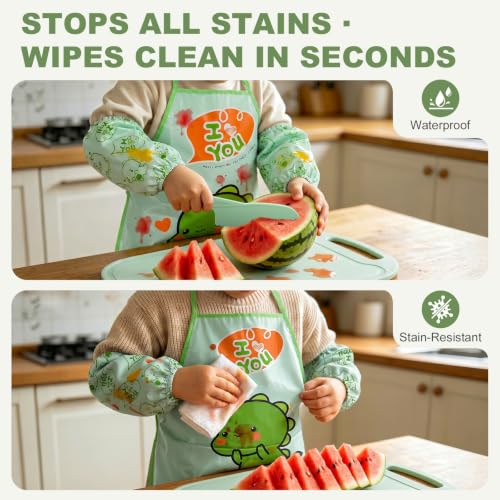 17-Piece Safe Toddler Cooking Set with Storage Basket and Apron