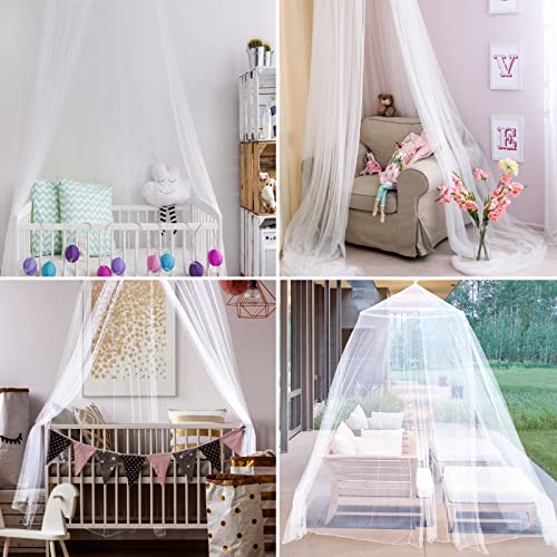 Dome Bed Canopy Mosquito Net - Fine Mesh Hanging Curtain for Twin & Queen Beds