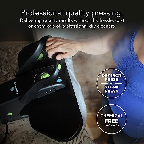 Mid-Size Fabric Steam Press with Non-Stick Surface and 5 Heat Settings