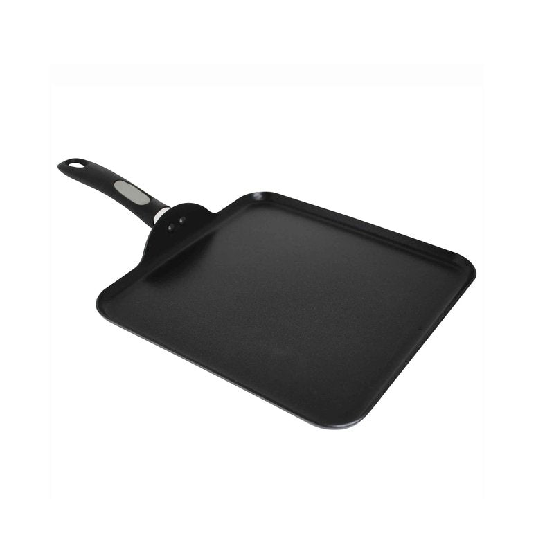 Mirro A79713 Get A Grip Aluminum Nonstick Griddle Cookware, 11-Inch, Black