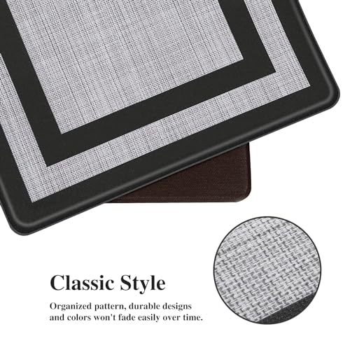Anti-Fatigue Kitchen Mat Set of 2 - Cushioned Non-Slip Standing Floor Rugs