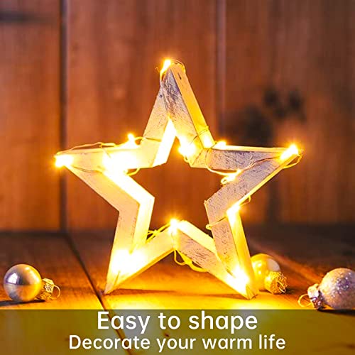 12-Pack Battery Operated Fairy Lights - 7ft 20 LED Silver Wire String Lights