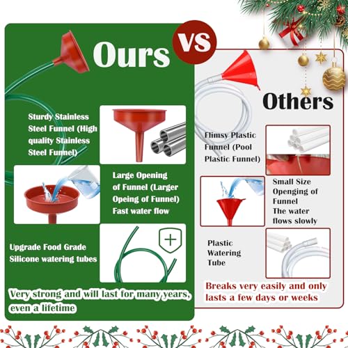 Christmas Tree Watering System with 5.5-Inch Wide Funnel & 5ft Hose