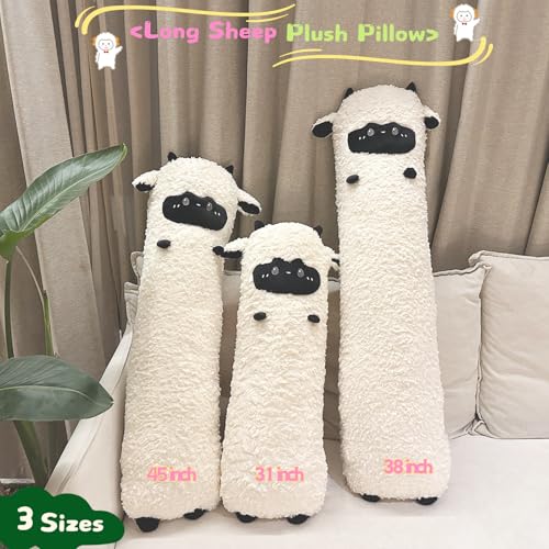 Goylmc 38 inch Black Sheep Plush Pillow – Stuffed Animal Toy, Birthday Gift