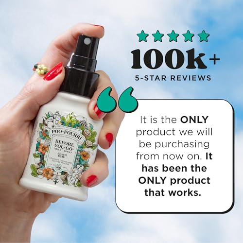 Before-You-Go Toilet Spray - Beach Bum Coconut & Orchid Scent (2 oz)