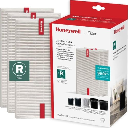 Honeywell HEPA Air Purifier Filter R, 3-Pack Replacement