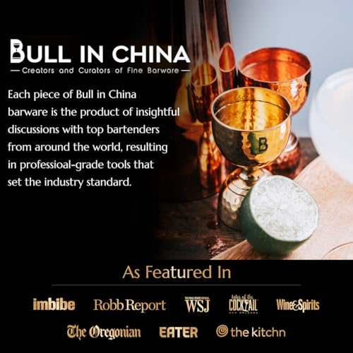 Bull in China Stainless Steel Bell Jigger - 0.25oz to 2oz Cocktail Measures