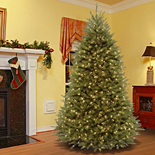 7.5ft Pre-Lit Dunhill Fir Artificial Christmas Tree with Dual Color LED Lights