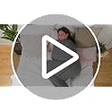 Hooded Sleep Pod Wearable Blanket, Cooling Sensory Swaddle, Grey Medium