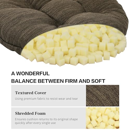Round Bar Stool Cushion Covers Set of 2 - Soft, Non-Slip, 13-inch