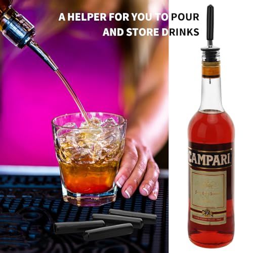 Eispap 2 Pack Stainless Steel Liquor & Oil Pourers with Dust Caps – Variation 2