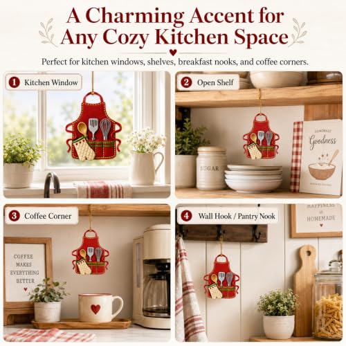 ZIPZINO Apron Ornament - Baking Kitchen Decor Gift for Bakers Women