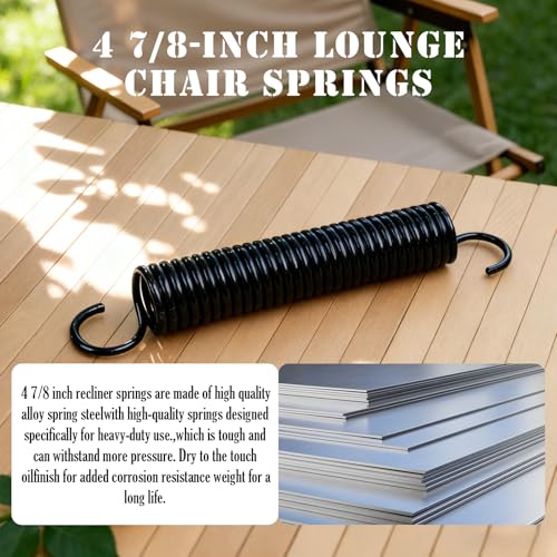 4-7/8 Inch Recliner Tension Spring Replacement for Furniture Mechanisms