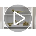 Handcrafted Metal Airplane Model - Bullet Shell Style Aircraft Decor