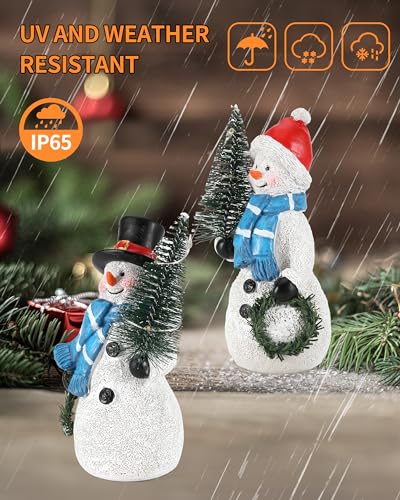 iStatue Christmas Collectible Figurines, Snowman