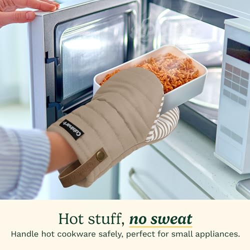 Mini Silicone Oven Mitts - 2-Pack Heat Resistant Pot Holders, 5.5" x 8"