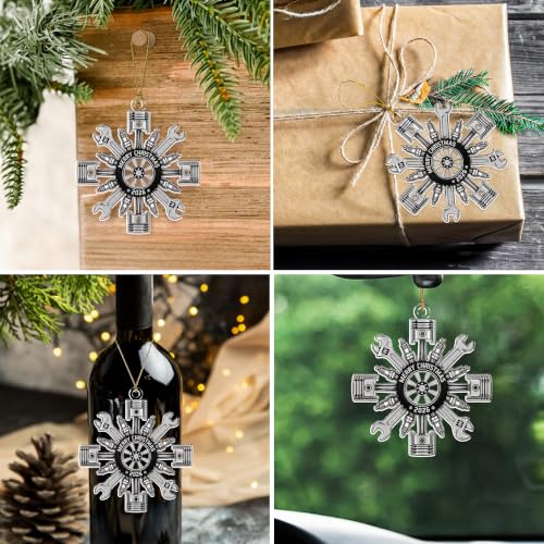 WITTSPOT Mechanic Christmas Tree Ornament - Tool, Mens Gift, Car Decor, Variation 01