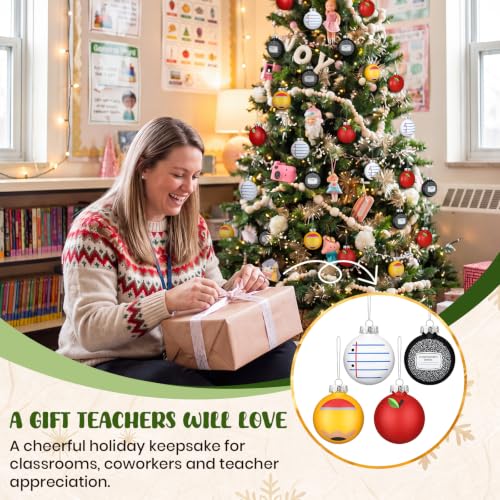 Syhood Teacher Appreciation Christmas Ornaments - 8 Classroom Decorations