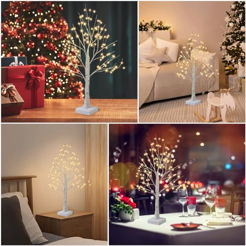 144 LED Fairy Birch Tree Light with Timer - USB & Battery Powered
