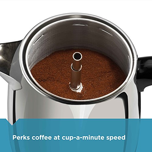 2-4 Cup Stainless Steel Electric Coffee Percolator with Keep Warm Function