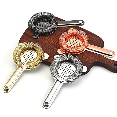 Meluvora Rose Gold Heavy Duty Spring Bar Tool Strainer for Cocktails