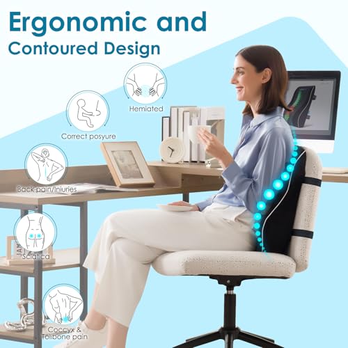 Ergonomic Lumbar Support Pillow for Office Chair & Car