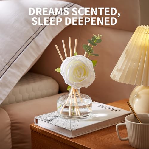 Floral Reed Diffuser Set, 7.1oz Long Lasting Home Fragrance with 7 Sticks