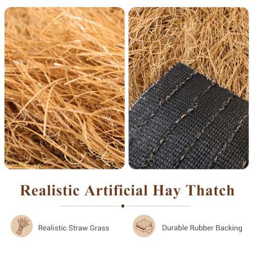 Yellow Thatch Grass Table Runner 13x36 Inch for Western Fall Party Decor