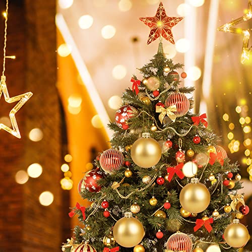 100-Piece Metal Christmas Ornament Caps and Hanger Strings for DIY Crafts