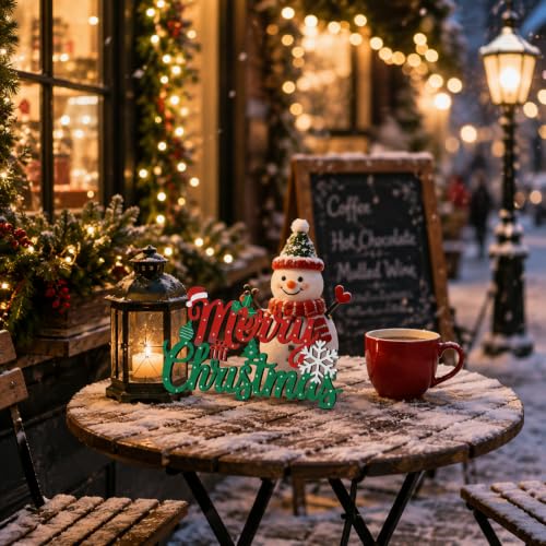 Christmas Wooden Sign - Festive Holiday Decor for Front Door, Wall or Tabletop