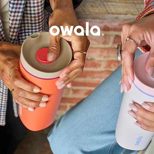 Owala SmoothSip Insulated Stainless Steel Coffee Tumbler 12 oz Vanilla