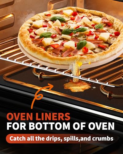 Heavy Duty Non-Stick Oven Liners (2 Pack) - 17" x 25" Reusable Oven Mats