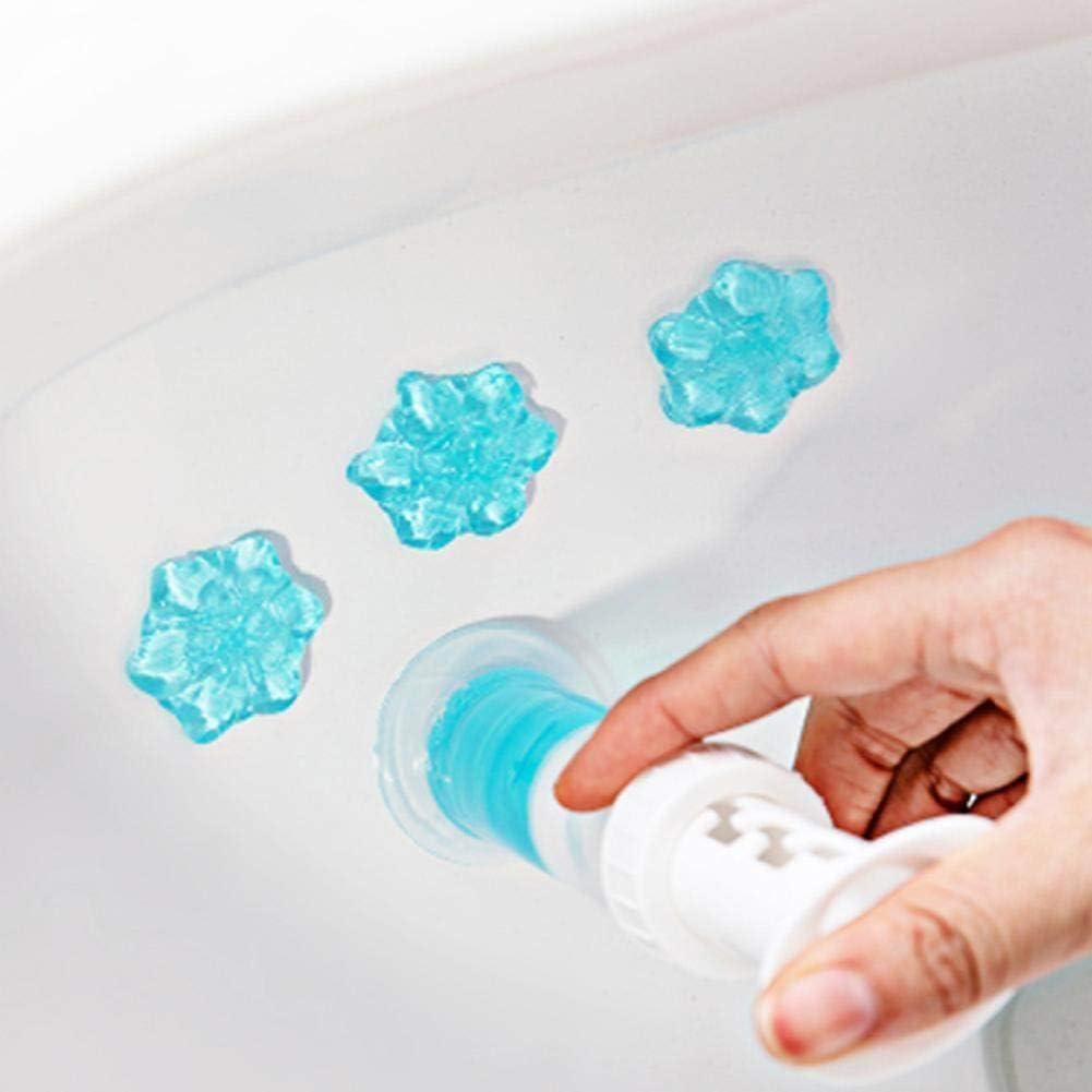 Simple Life Toilet Bowl Cleaner Gel - Fresh Flower Scent | Limescale & Stain Remover | 32 Stamps, Blue & Green