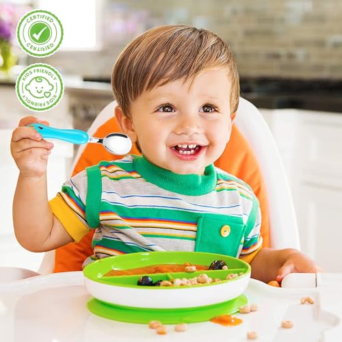Toddler Utensils 6-Piece Stainless Steel Fork and Spoon Set