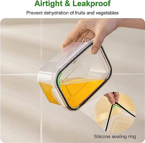 Freshmage Fruit Storage Containers for Fridge with Removable Colander 4 PCS