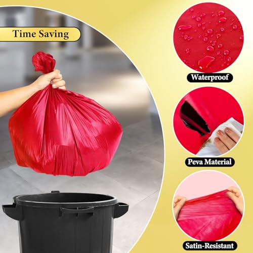10 Pack Red Disposable Waterproof Tablecloths 54x108 Inches for Parties & Events