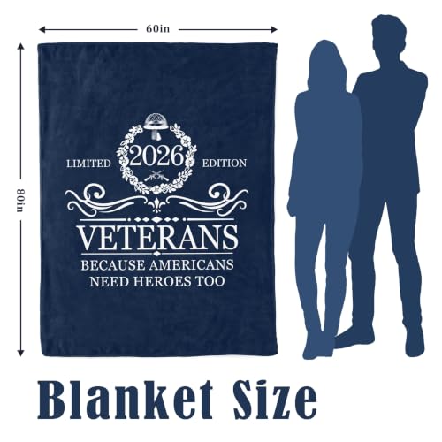 Veteran Gifts for Men Throw Blanket 60”x80” Veterans Day