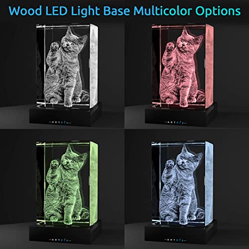 Personalized 3D Laser-Engraved K9 Crystal Photo Keepsake Custom Gift