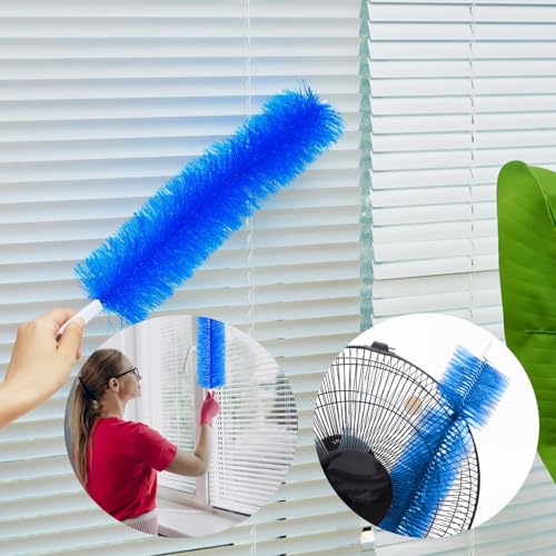 Bendable Microfiber Fan Duster Brush for Ceiling Fans & Blinds - 2 Pack