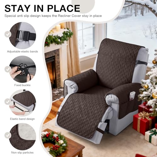 Waterproof Recliner Chair Cover, Non-Slip & Washable, 23"