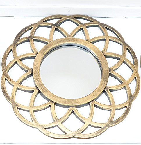 All American Collection Golden Globe 3-Piece Decorative Wall Mirror Set