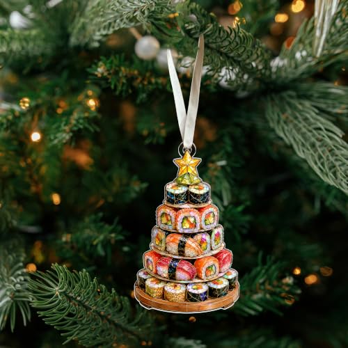 Sushi Ornament - Pawzity Sushi Variation (One-Sided Acrylic, 3.94in) for Christmas Tree