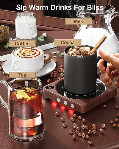 Coffee Mug Warmer for Desk with 12H Timer and 3 Temperature Settings