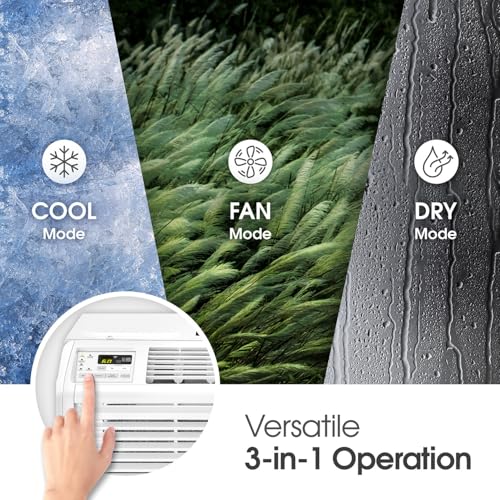 LG 6,000 BTU Window Air Conditioner - Quiet Cooling for Medium Rooms with Remote