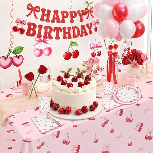 50 Pieces Artificial Cherries for Home Decor and Party Favors
