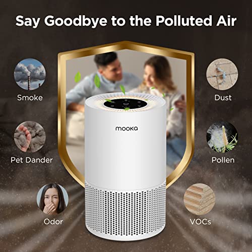 H13 True HEPA Air Purifier for Large Rooms with Aromatherapy & Child Lock