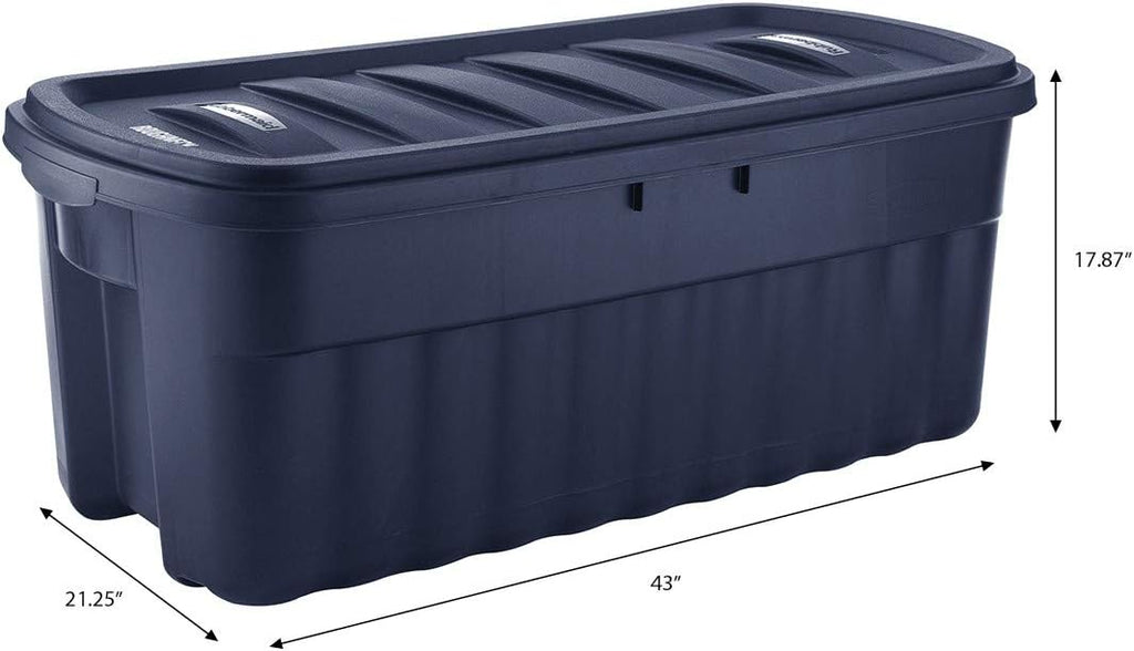Rubbermaid 50 Gallon Roughneck Storage Tote - Durable, Reusable Plastic Bin for All Your Needs