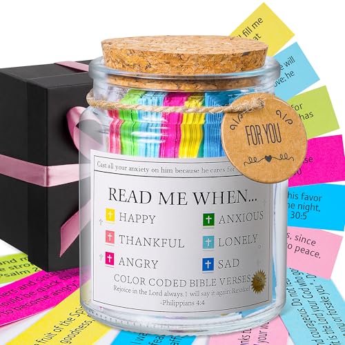 Bible Verse Jar with Emotions & Feelings - Read Me When Encouragement Gift